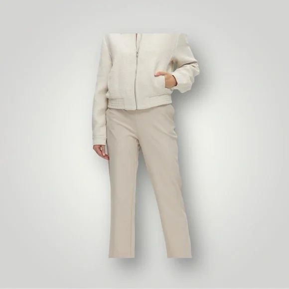 Joie Off-white Structured Teddy Jacket| Size M - Picture 3 of 9